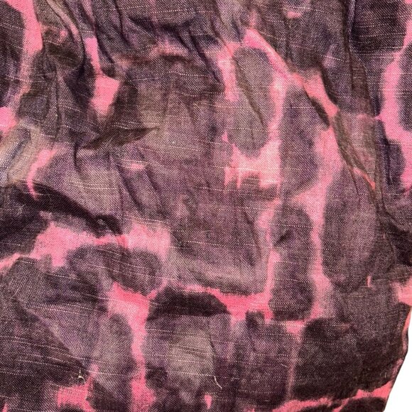 j. crew line cotton embellished plum brown pink tie dye shift dress 6 - Picture 5 of 5